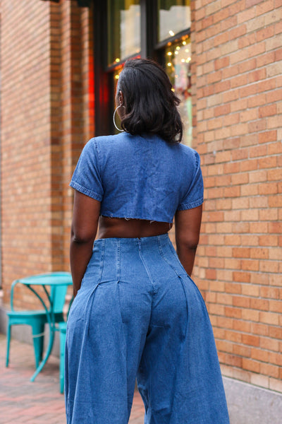 Pleat Me Baby Denim Pant