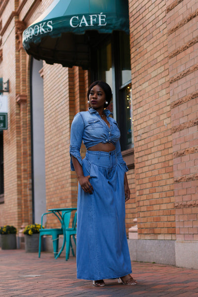 Super Wide Leg Denim Pant